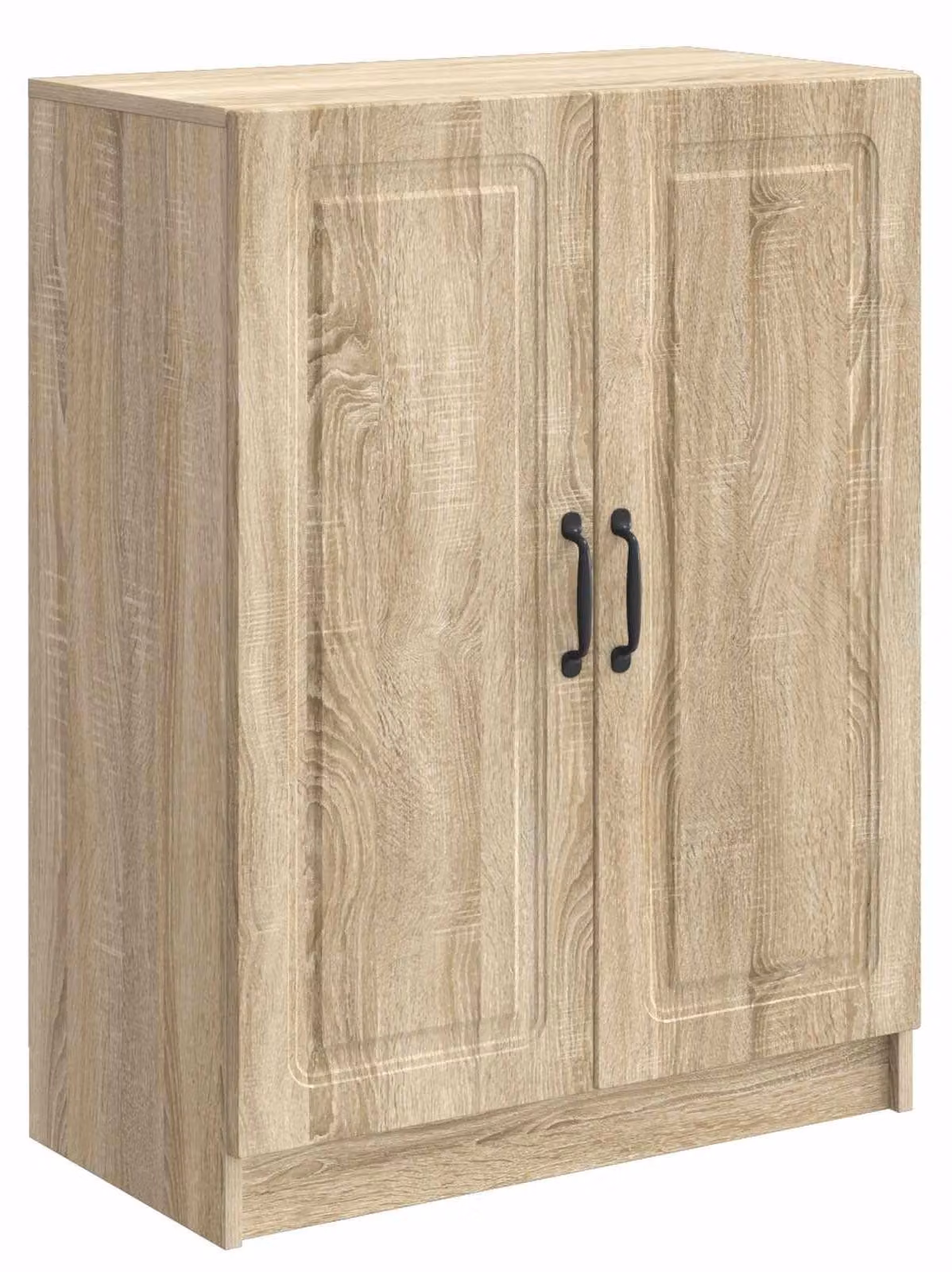 Comodino in legno effetto Sonoma con ampio spazio contenitivo multifunzionale