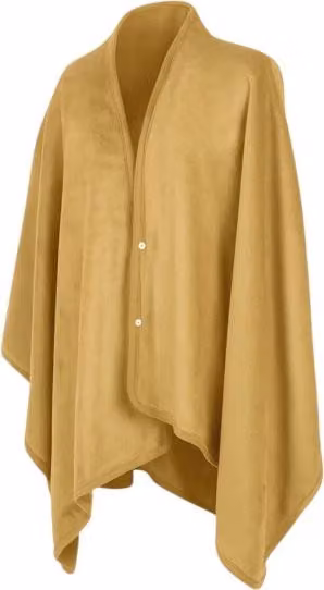 Ruhhy 26226 Scialle elettrico riscaldato con controllo della temperatura 160 x 90 cm, beige
