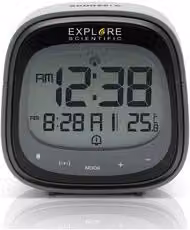 Sveglia Multifunzione Radiocontrollata Explore Scientific RDC3006 Black e Gray
