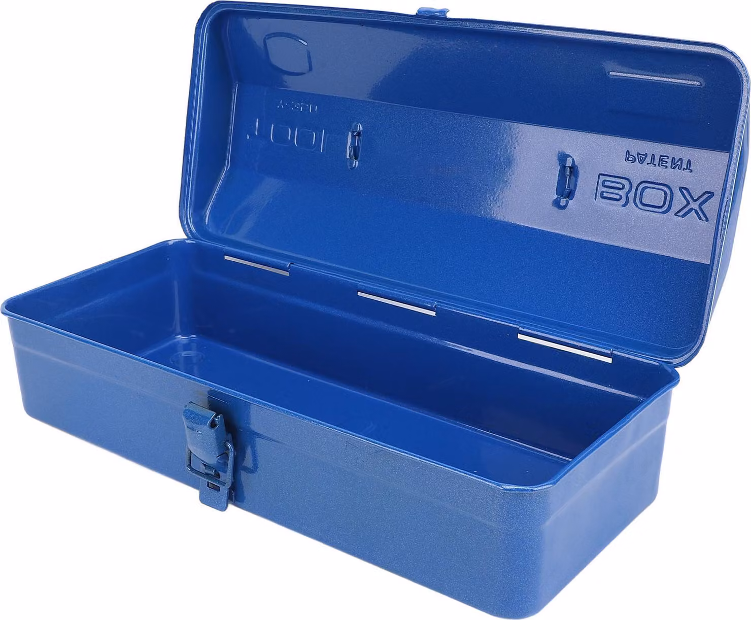 Cassetta degli attrezzi blu con struttura in metallo e elevata capacità di carico, organizer portatile per riporre gli attrezzi in officina, garage, auto, cantiere 350