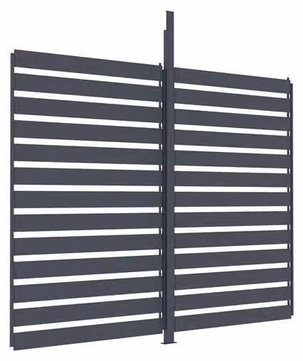Accessori G21: parete a lamelle orientabile 3x2,6 m per pergola Trenton