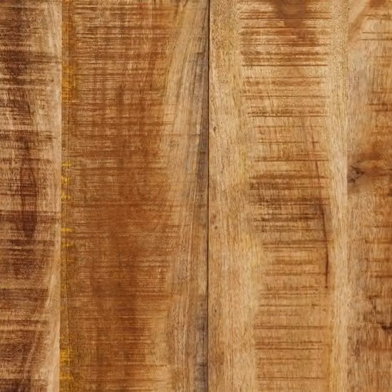 vidaXL Tavolo da pranzo in legno di mango con croce in acciaio tavolo da pranzo tavolo da cucina