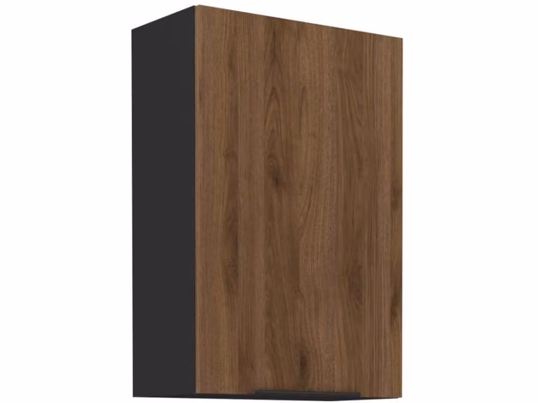 Pensile alto TOVA - larghezza 60 cm, noce okapi / nero