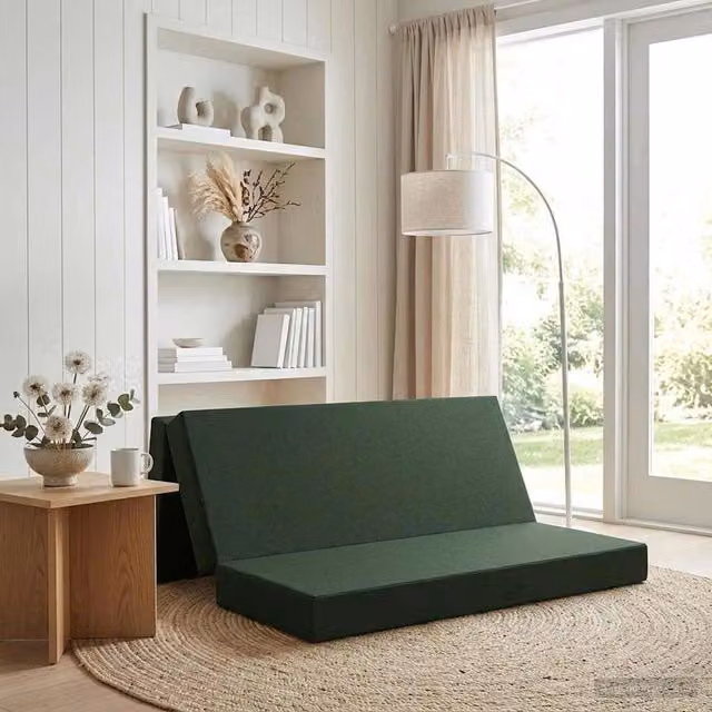 Divano Letto Pieghevole Moderno vidaXL Verde, L 200 x P 67 x H 45 cm – 1