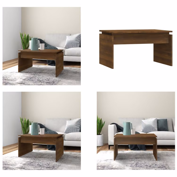 vidaXL Tavolino in rovere marrone 68x50x38 cm - Tavolino - Tavoli da caffè - Tavolino - Tavolo da divano
