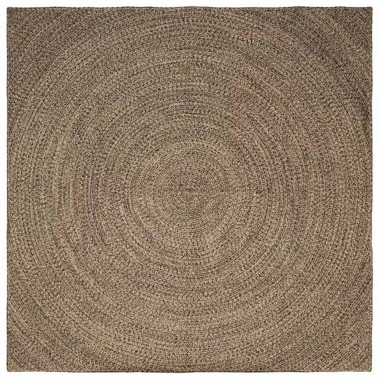 Tappeto da area quadrato in juta lavabile vidaXL, colori beige, marrone e nero, L 240 x P 240 cm