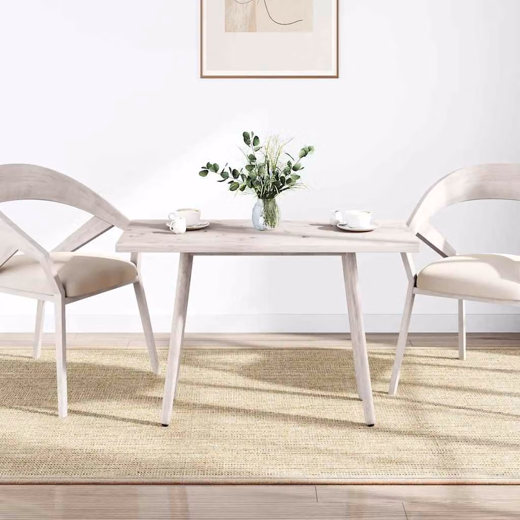 vidaXL Piano Tavolo Bianco 110x60x2,5 Legno Massello Pino Rettangolare