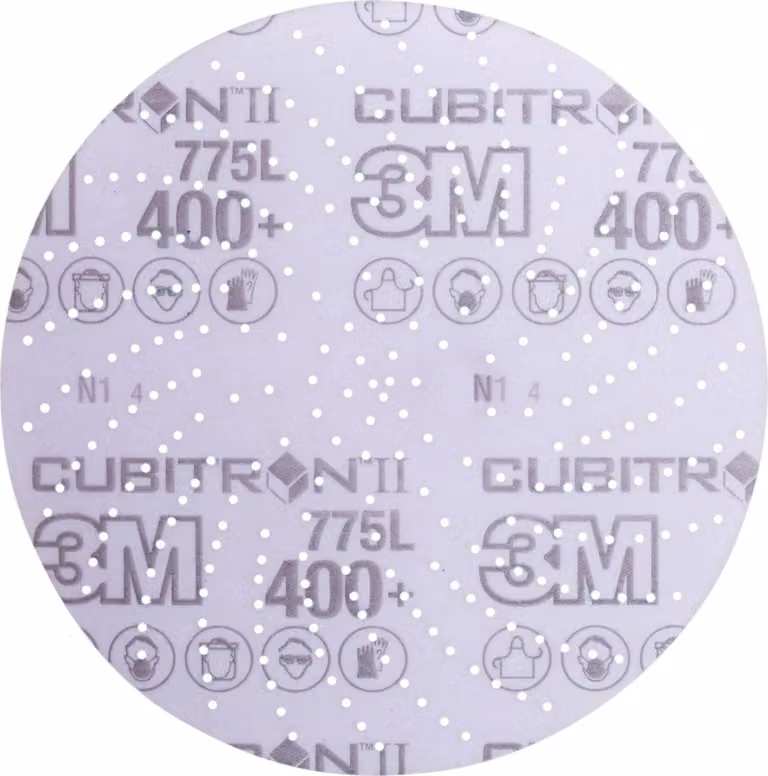 Mola abrasiva autoadesiva 3M (CER) Hookit 775L multiforatura, diametro 150 mm, grana: 400