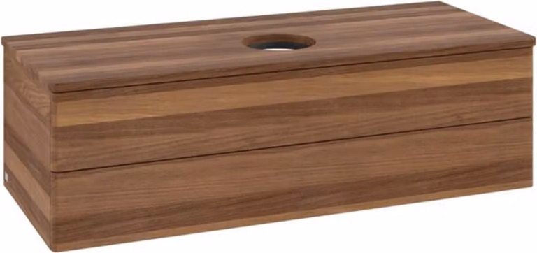 V&B Mobiletto senza struttura frontale, con illuminazione Antao 120x36x50cm, colore WBP w. wal, w. walnut