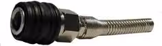 Attacco a sfera rapido con molla Walmec colore argento per tubi D. 6 x 8 mm 10801S