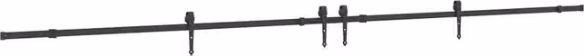 Kit di Binari per Porte Scorrevoli 427 cm Acciaio Nero CFW8978393