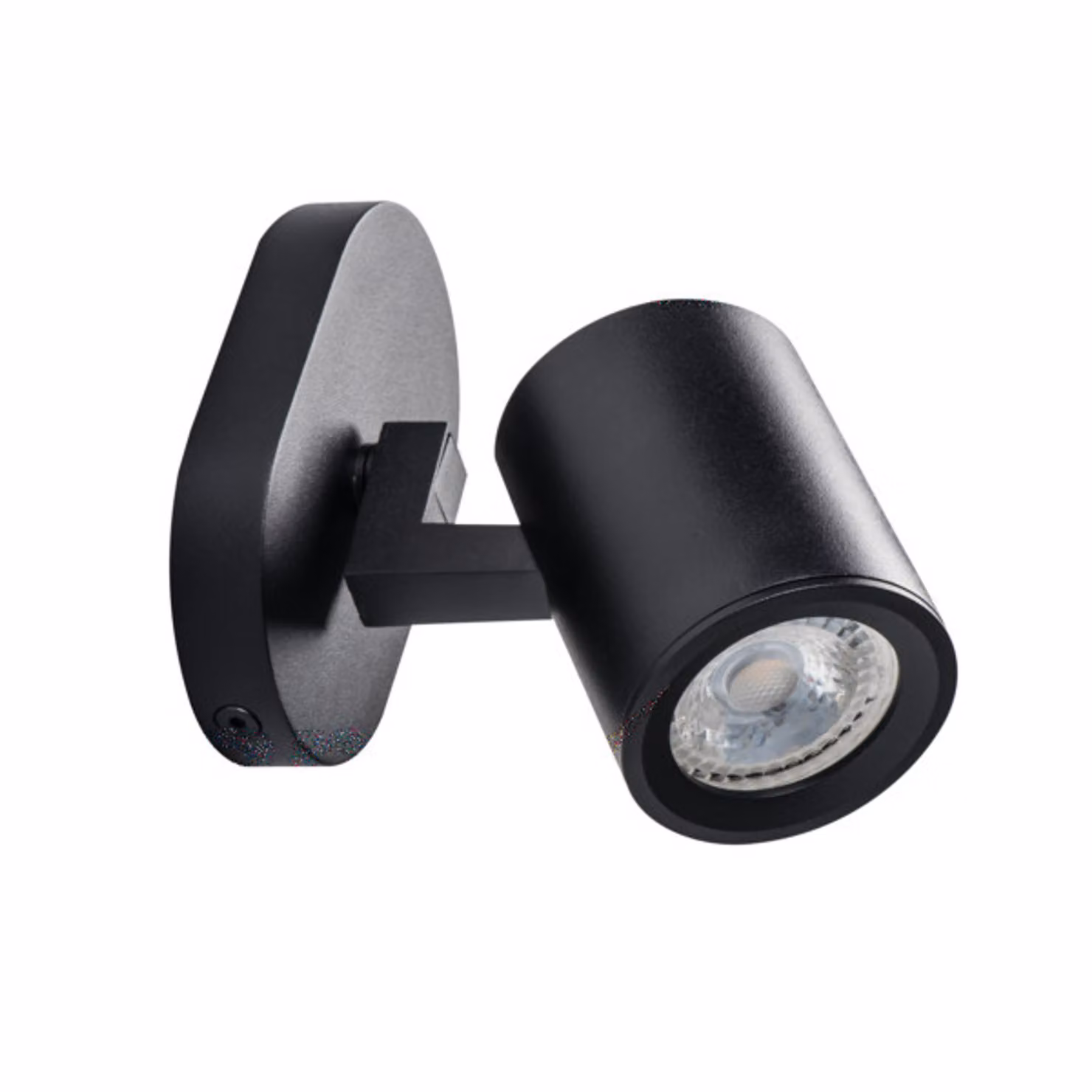 Kanlux lampada da parete LAURIN alluminio nero GU10 35W dimmer IP20 1x punto luce