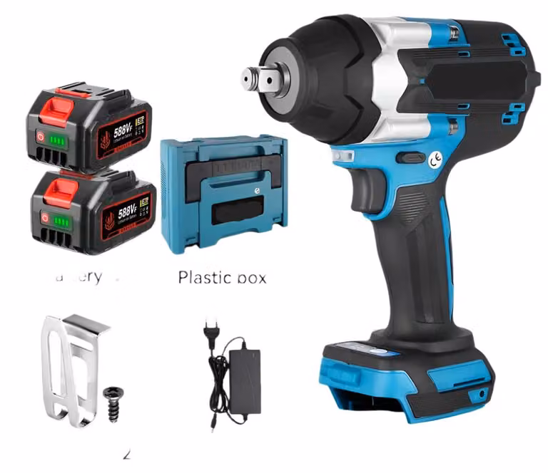 Chiave a percussione - Avvitatore a percussione - Avvitatore a impulsi - 1800 Nm - 1/2 pollice - Potente - Brushless