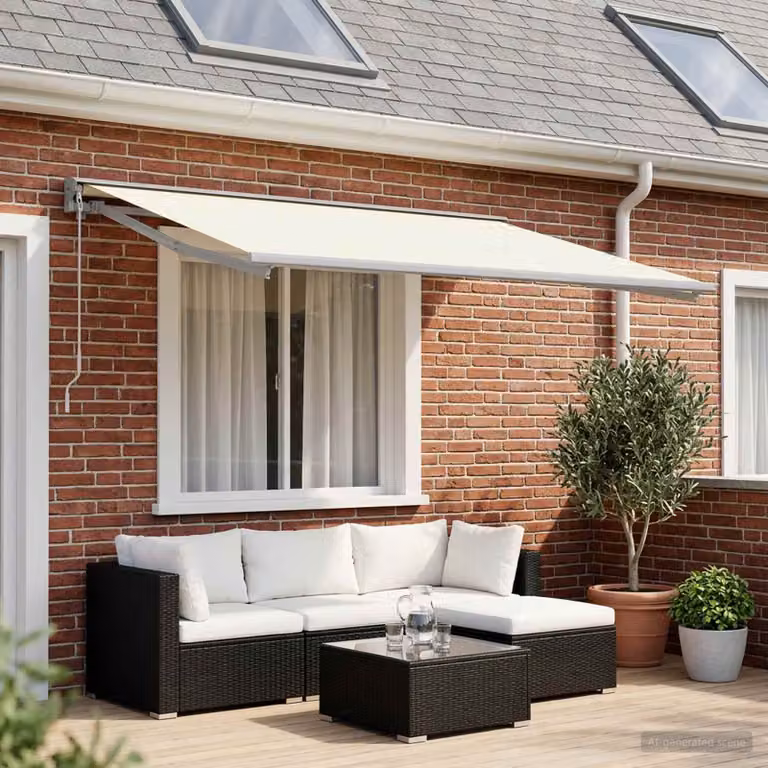 Telo di ricambio per tenda da sole vidaXL in poliestere, colore beige, L 450 x P 350 cm