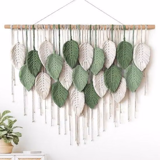 Arazzo da parete boho - macramè fatto a mano - decorazione da parete unica