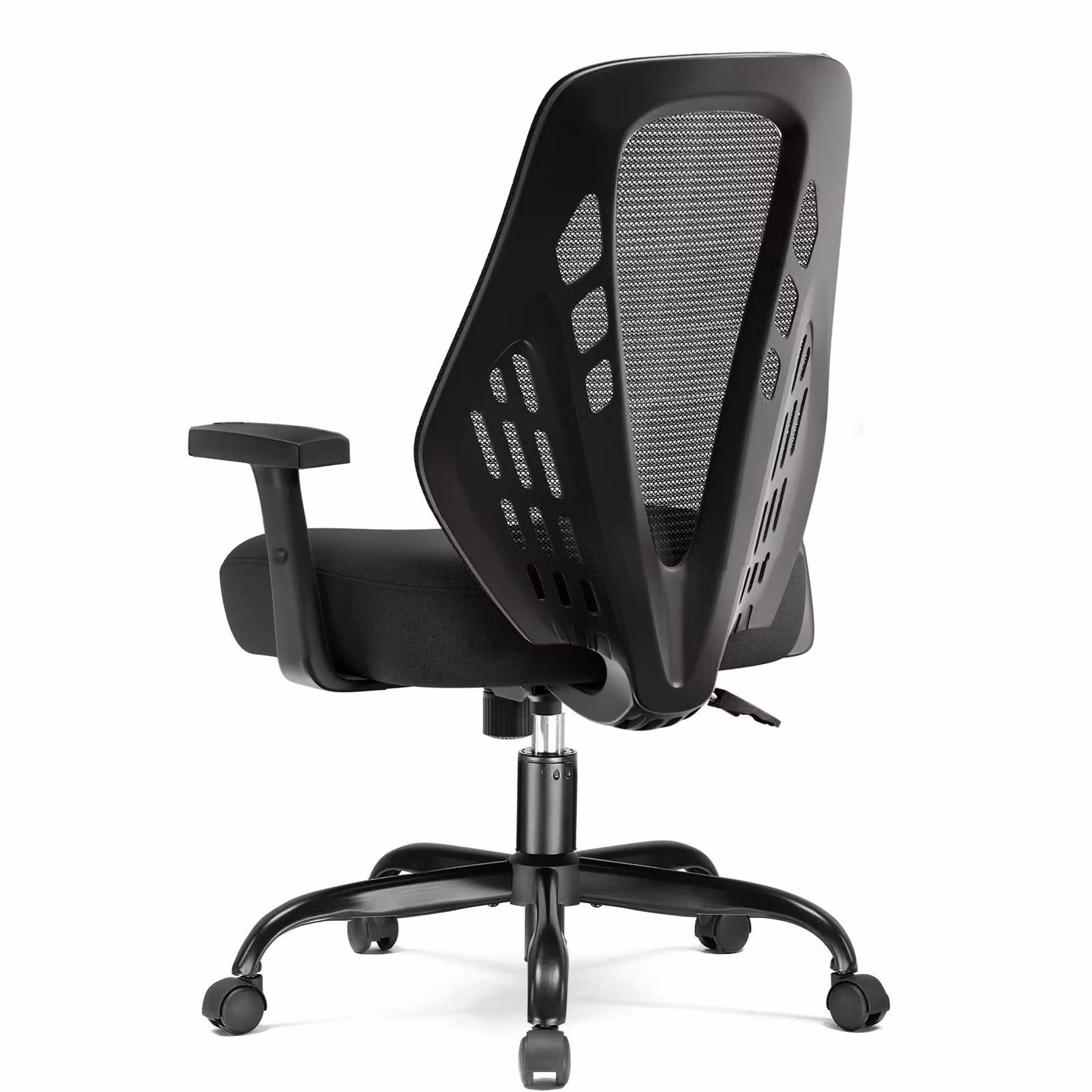Sedia da ufficio ergonomica COMHOMA con braccioli regolabili, sedia da gioco in rete traspirante, con schienale a V e funzione dondolo.