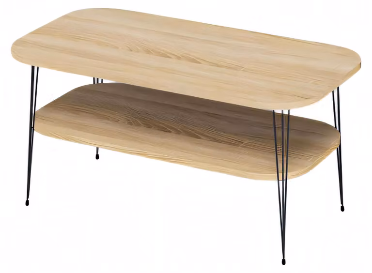 Eleganter brauner Couchtisch aus Holz mit zeitlosem Design