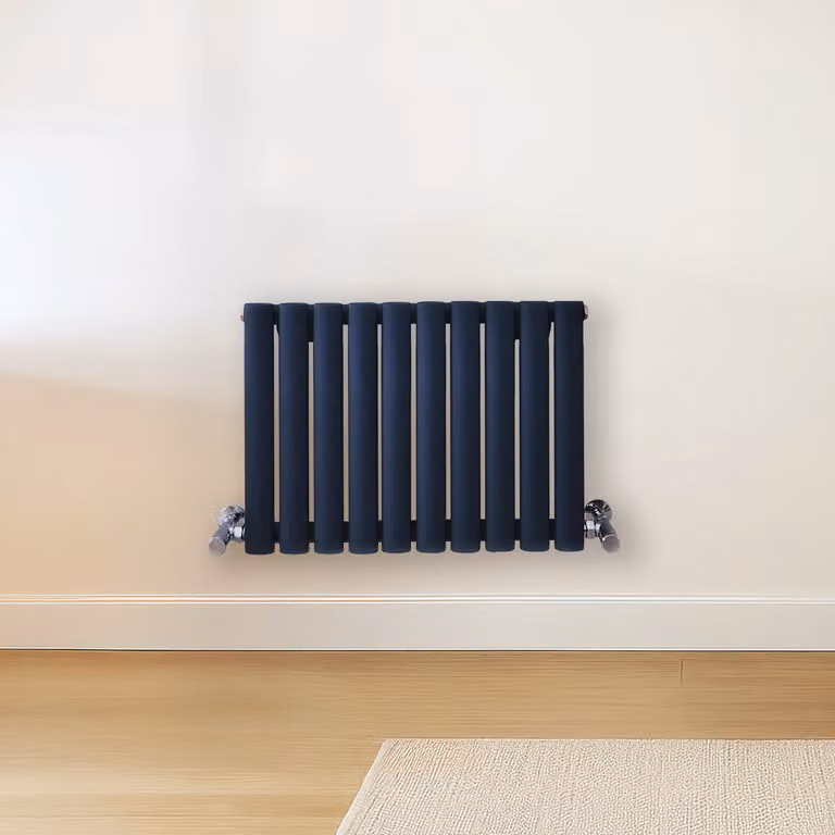 Radiatore di Design Orizzontale Blu (Regal Blu) - 401 x 590mm - Pannello Doppio  - Revive