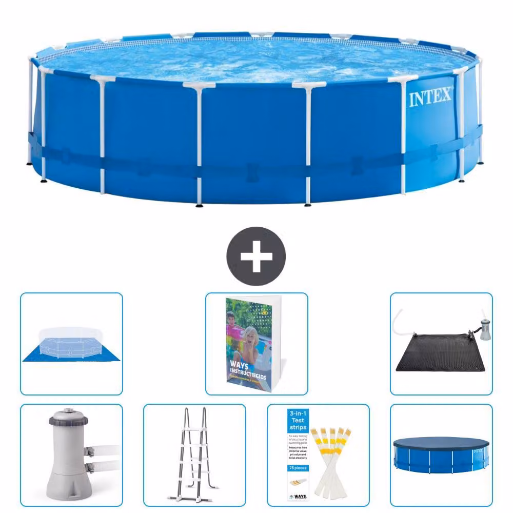 Piscina autoportante rettangolare - 457x122 cm - composta da 6 parti - modello S562