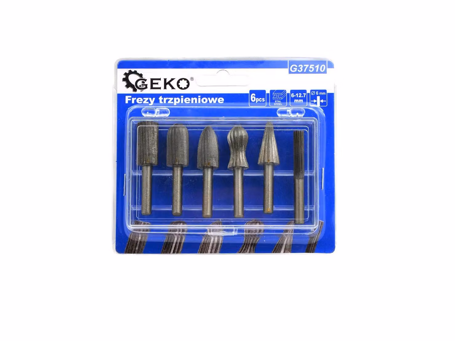 Fresette a gambo GEKO, set da 6 pezzi 6-12,7 mm G37510