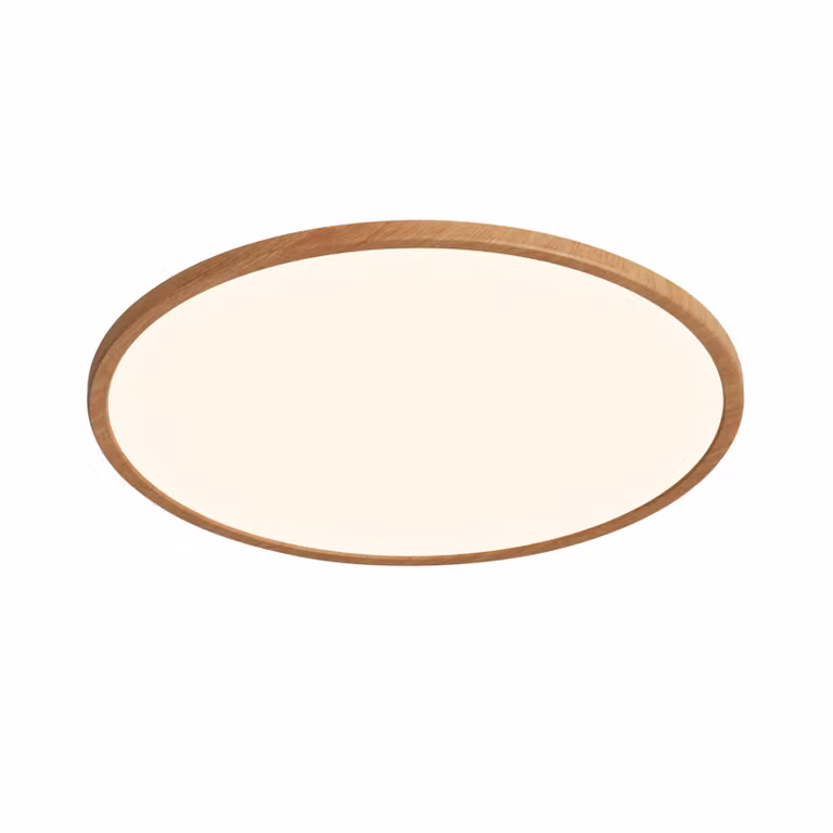 NORDLUX Oja 2700 K IP54 luce in legno dimmerabile, Variante: Ø 294 x 23 mm, LED, 1600 lm, 2700 K, marrone