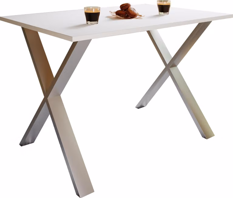Tavolo da pranzo in legno Premium | H. 76 x W. 140 x T. 80 cm | Tavolo da cucina Tavolo da pranzo Xona X