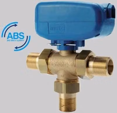 Valvola di Zona a 3 Vie Mut Tmo 1/2 PN 10 Kvs 10 Colore Blu