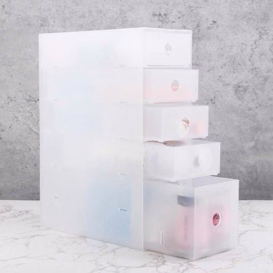Allecto Premium - Piccolo set di cassetti per la casa e l'ufficio, design compatto con cassetti per l'organizzazione del bagno e della scrivania - Grigio
