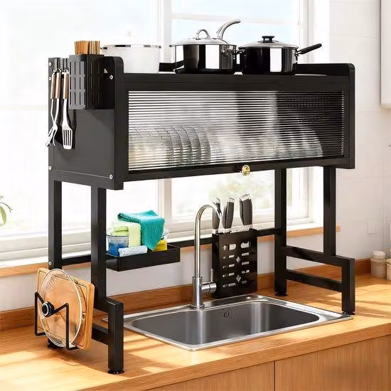 Sgocciolatoio regolabile da 85 cm sopra il lavello, grande
