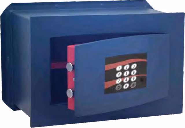Cassaforte elettronica STARK 1857 P - ALP in acciaio blu L: 61,5 cm, P: 44,2 cm, H: 28,0 cm
