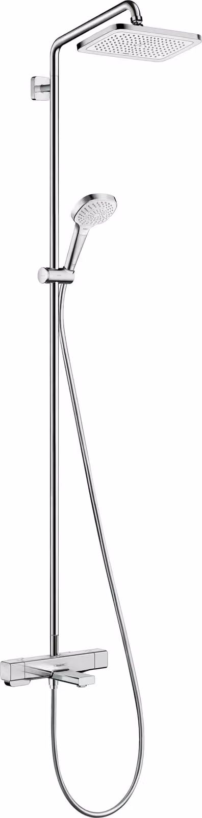 hansgrohe Croma E Showerpipe 280 1jet avec thermostat de bain, 27687000, 27687000