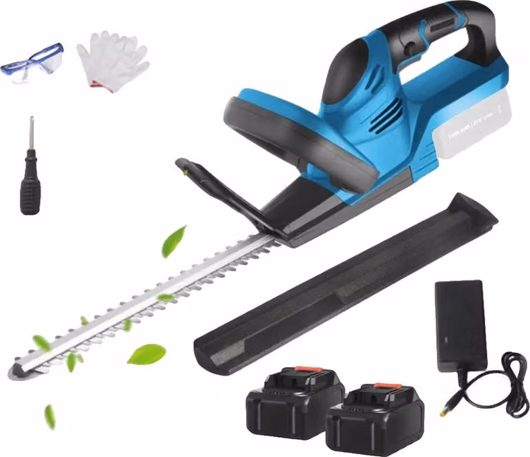 Tagliasiepi, 20.000 giri al minuto, motore brushless, 2 batterie