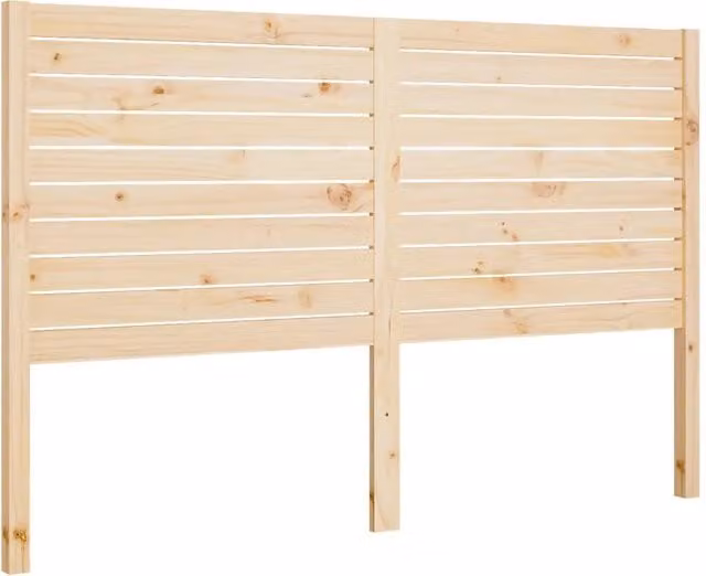 Testata per letto moderna in legno massello di pino beige, L: 186 cm, P: 4 cm, H: 100 cm