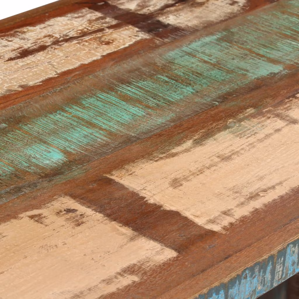 vidaXL Scrivania in legno massiccio antico 140x50x77 cm