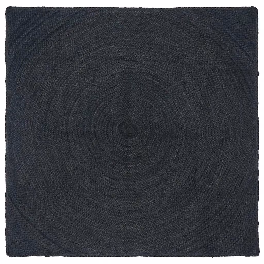 Tappeto quadrato in juta Grigio Antracite L/P: 160 x 160 cm – 2