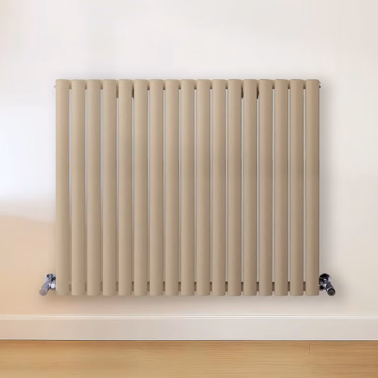Radiatore di Design Orizzontale Marrone (Elk Marrone) - 800mm x 1000mm - Pannello Doppio  - Revive