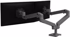 Supporto per monitor e TV Ergotron LX PRO SERIES Dual Side-by-Side Arm Grigio con attacco VESA 100 x 100 e portata fino a 20 Kg