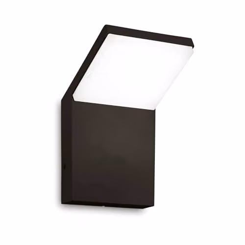 Ideal Lux STYLE Lampada da Parete Moderna da Esterno LED Integrata Nera 1050Lm 3000K IP54