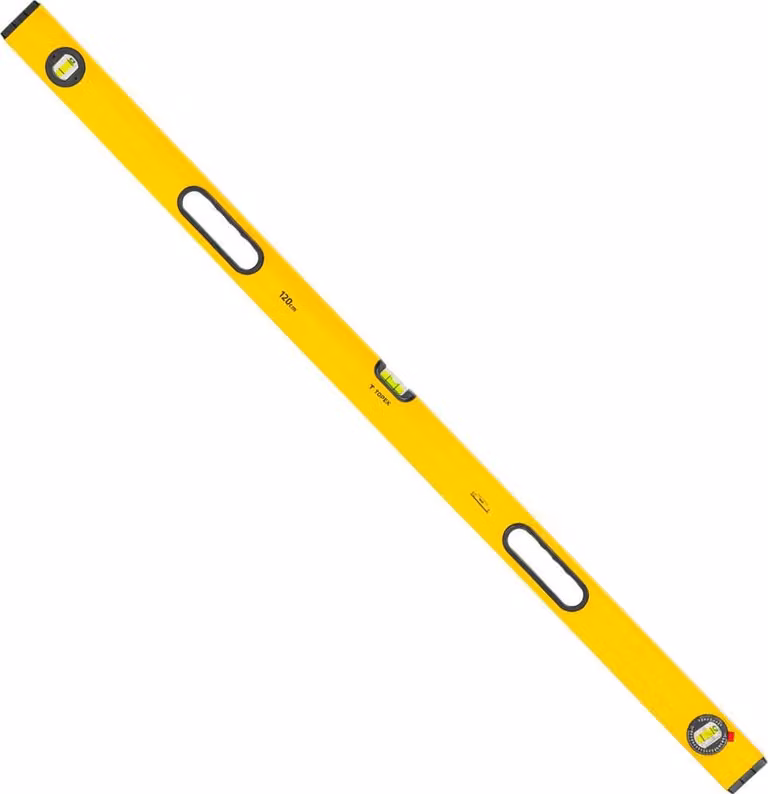 Livella TOPEX in alluminio tipo 600, 120 cm, 3 fiale