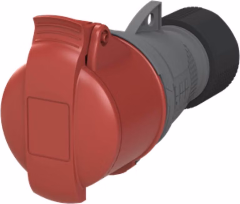 Amphenol 16 Ampere CEE connettore maschio a 5 poli (3P+N+PE) femmina, codifica 6h rosso da 200/346V a 240/415V