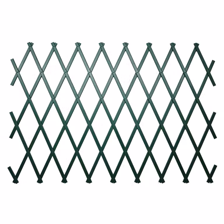 Staccionata estensibile Vestiamo Casa Giardino in PVC verde, H: 90 cm, L: 180 cm