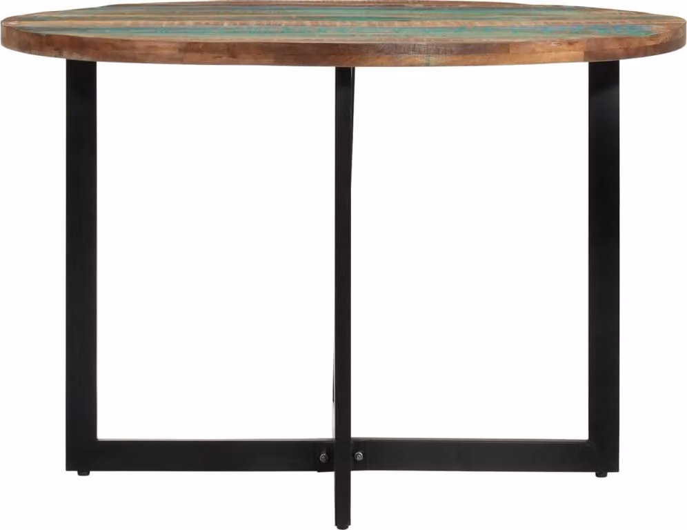 Tavolo da Pranzo 110x75 cm in Legno Massello di Recupero