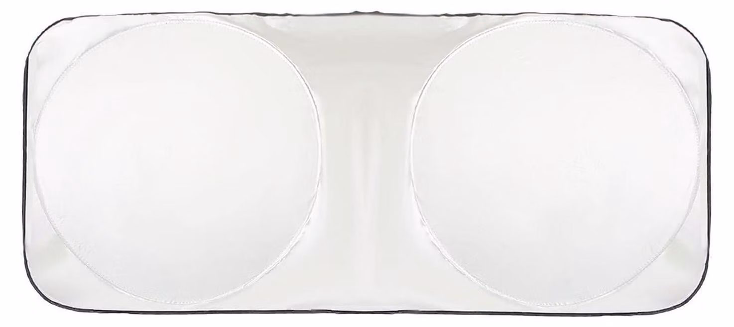 Telo parasole pieghevole per parabrezza auto, 190 x 90 cm, protezione dal calore, realizzato in poliestere