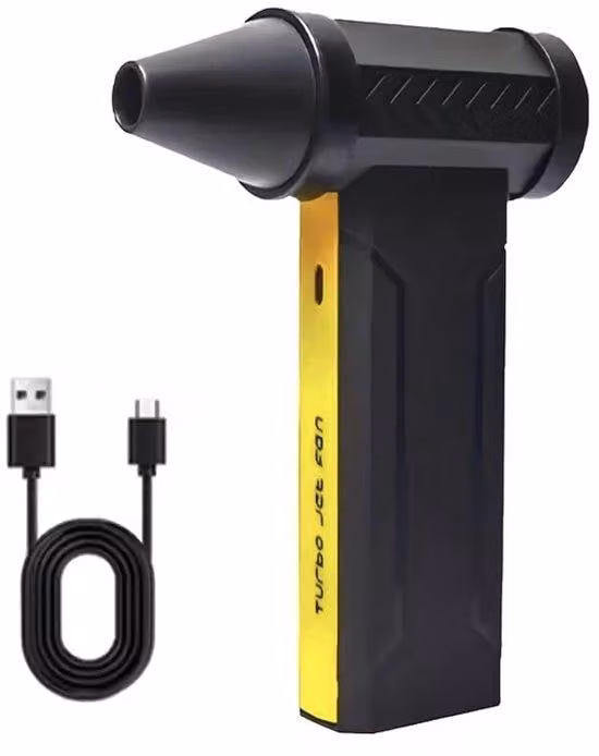 Purificatori d'aria elettrici - 160.000 giri/min, 10.000 mAh, design senza fili, pulitori per PC e tastiere per auto e uso domestico - Nero
