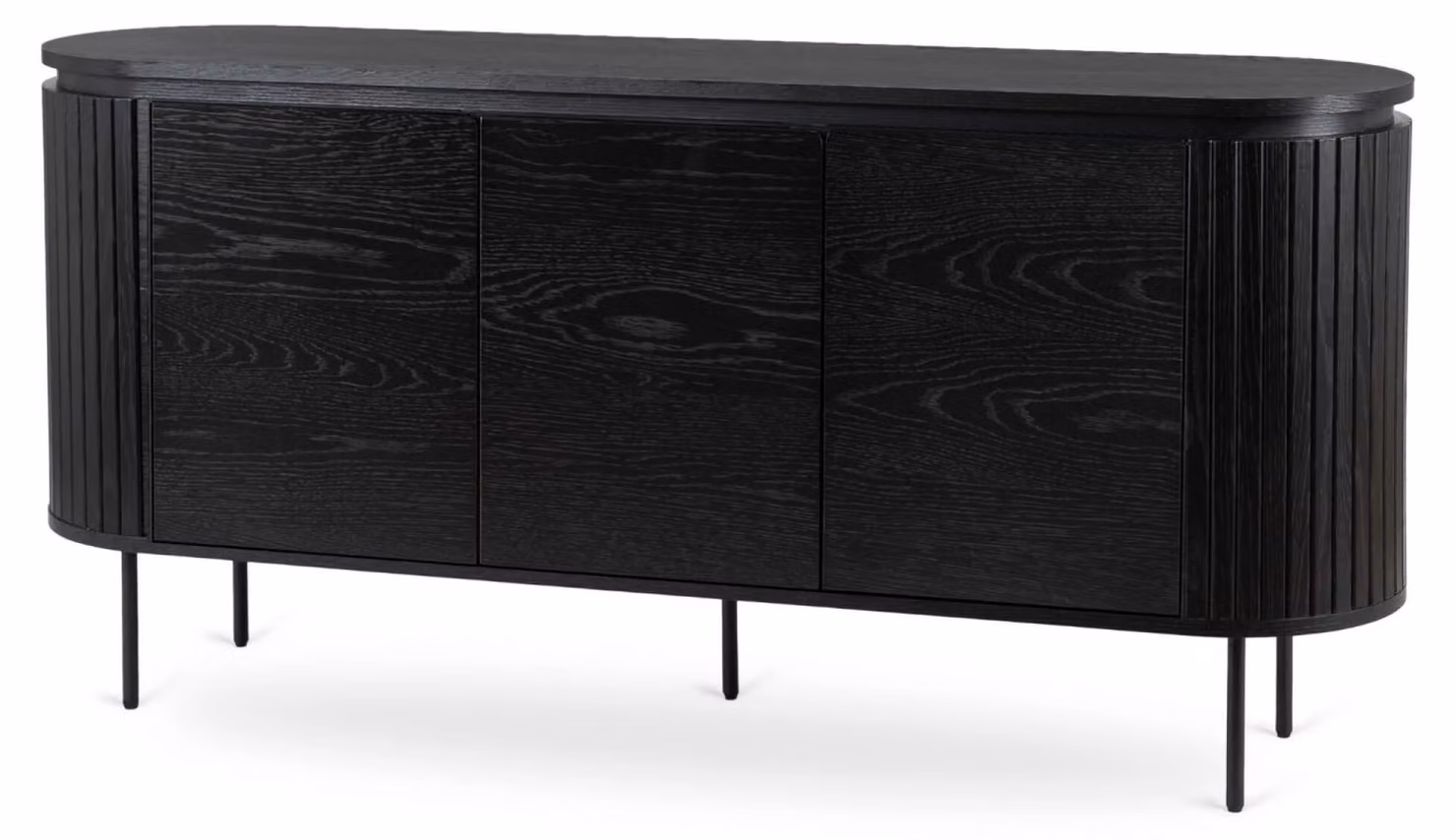 Credenza FURNLUX Beck nera 160 cm / Colore principale: nero / Dimensioni: 160 x 55 x 40 cm