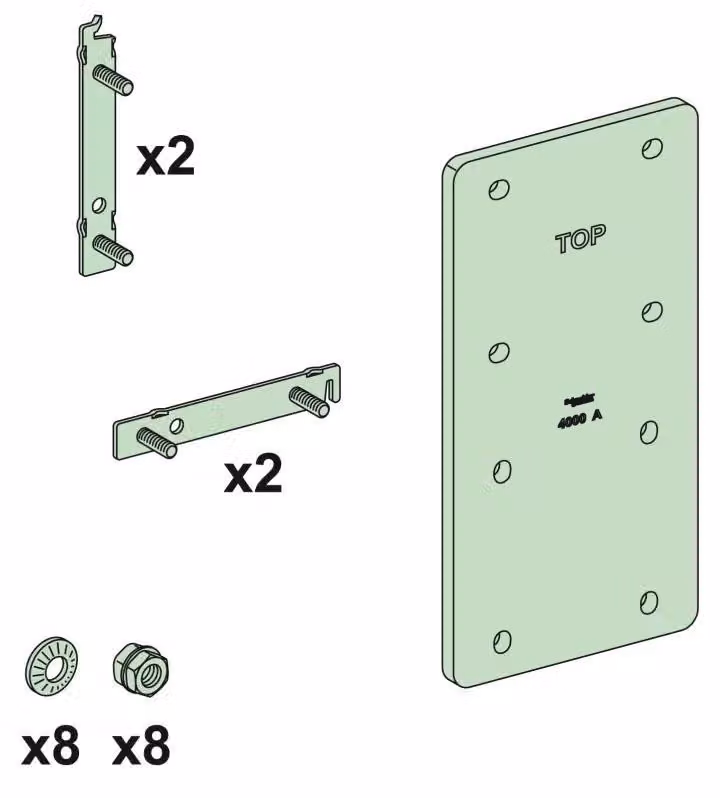 Schneider Electric PrismaSeT-P, Linergy LGYE, collegamento, verticale, 3200-4000 A LVS04607