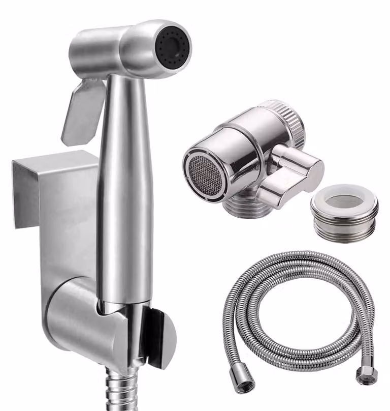 Spruzzatore per bidet portatile con valvola per rubinetto, accessori per bidet