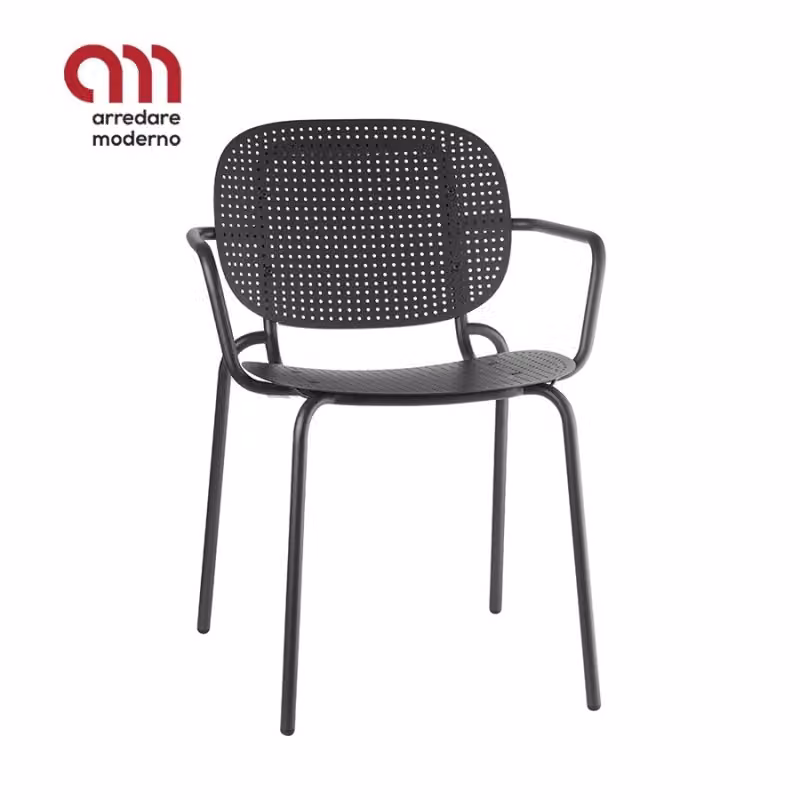 Sedia Si-Si Dots Scab Design con braccioli