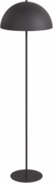 Piantana Moderna Gradivo Luceart-Classic in Metallo Nero con 1 Luce E27