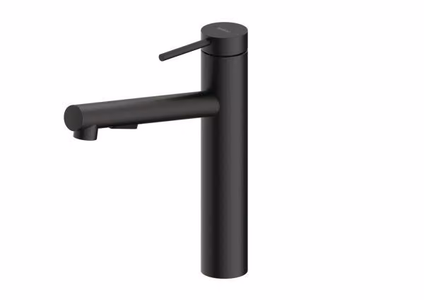 Miscelatore NABER NAMOR 2 in NERO OPACO con canna doccia girevole / Miscelatore da cucina / Miscelatore monocomando